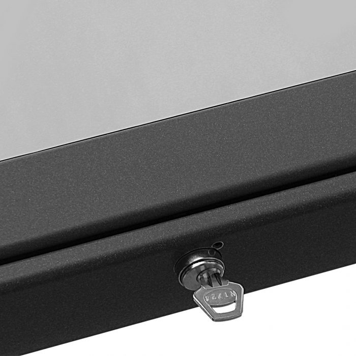 Bacheca per esterni con apertura a libro in finitura grigio gotico/silver - immagine 3