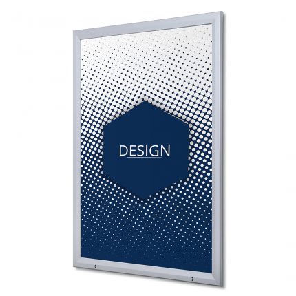 Bacheca porta poster certificata per esterni con apertura a ribalta  - F.to 100x140cm