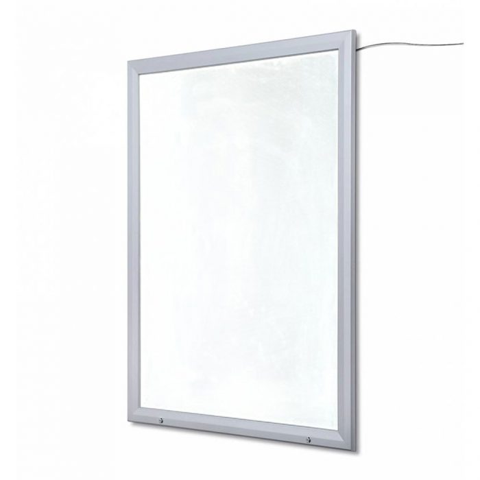 Bacheca porta poster certificata per esterni con fondo retroilluminato a LED e apertura a ribalta  - F.to 100x140cm - immagine 2