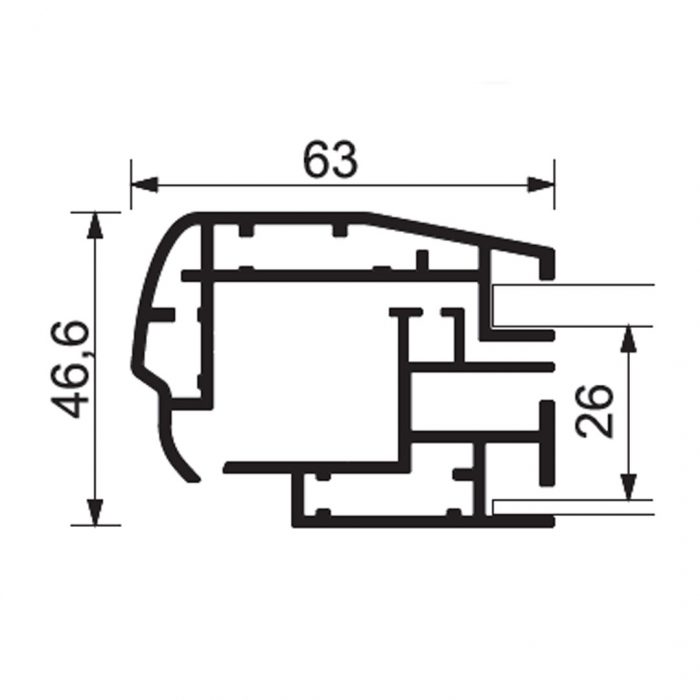Bacheca per esterni con illuminazione a LED e apertura a ribalta  - F.to 27xA4 in finitura antracite RAL7016 - immagine 3