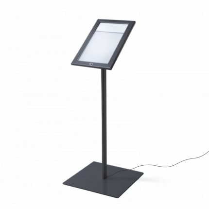 Bacheca porta menù per esterni autoportante a LED