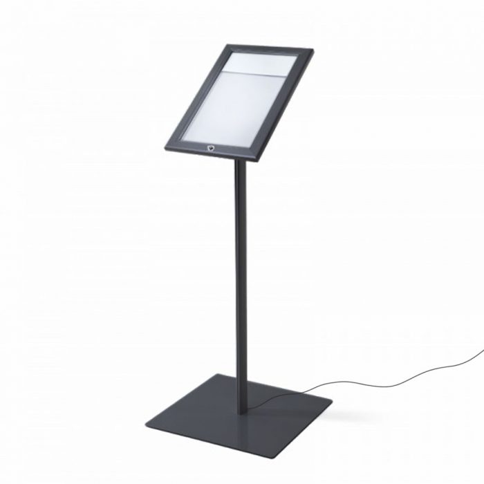 Bacheca porta menù per esterni autoportante a LED