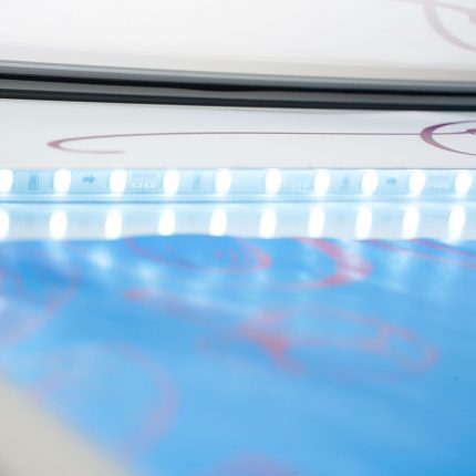 Bacheca porta menù per esterni autoportante a LED