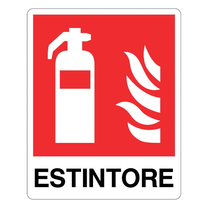 Cartello in alluminio - Estintore - immagine 2