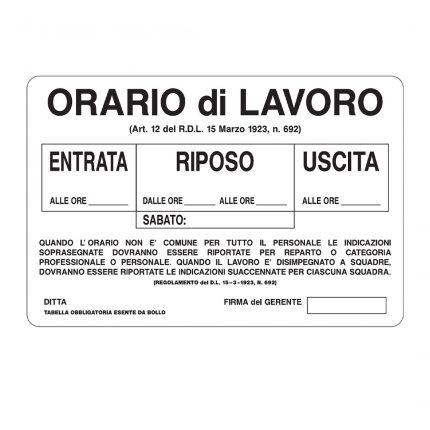 Cartelli e segnaletica per la sicurezza