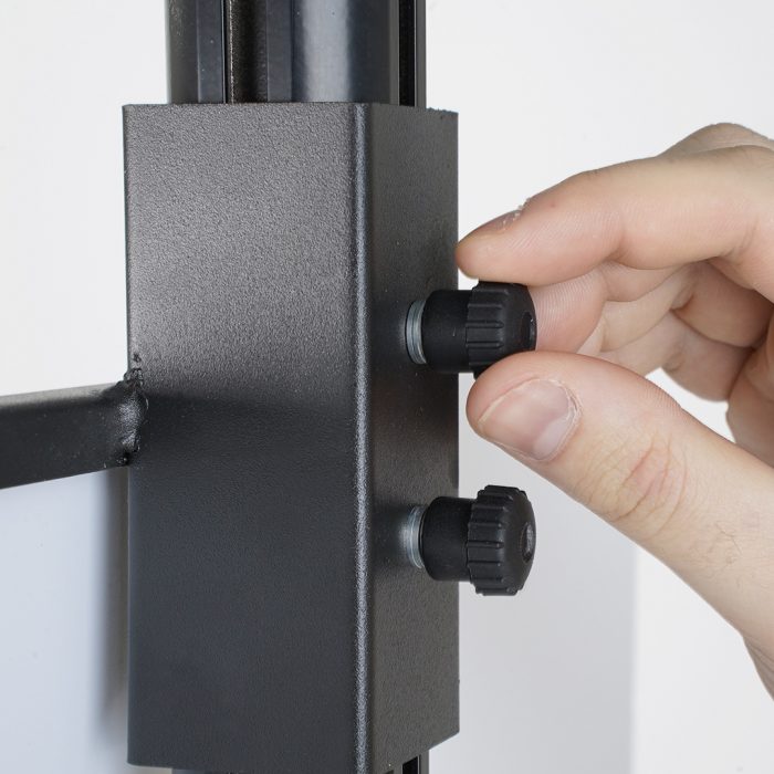 Piantana porta pannelli regolabile - Finitura nera - immagine 2