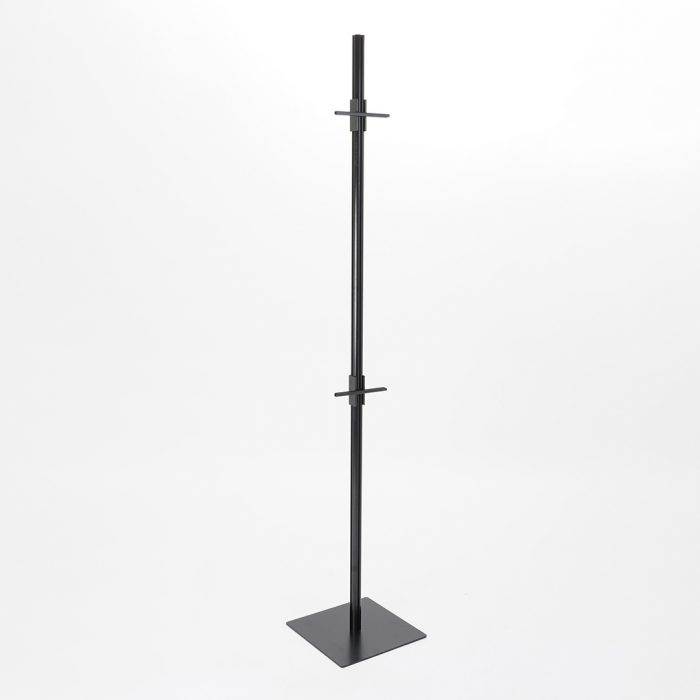 Piantana porta pannelli regolabile - Finitura nera - immagine 4