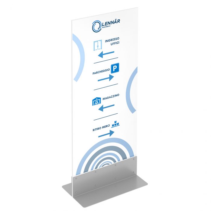 Totem linea Slim - larghezza cm 76 - Pannello in sandwich 19mm - immagine 1