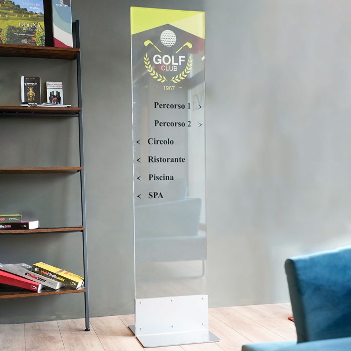 Totem linea Slim con pannello in acrilico sp. 20mm - immagine 1