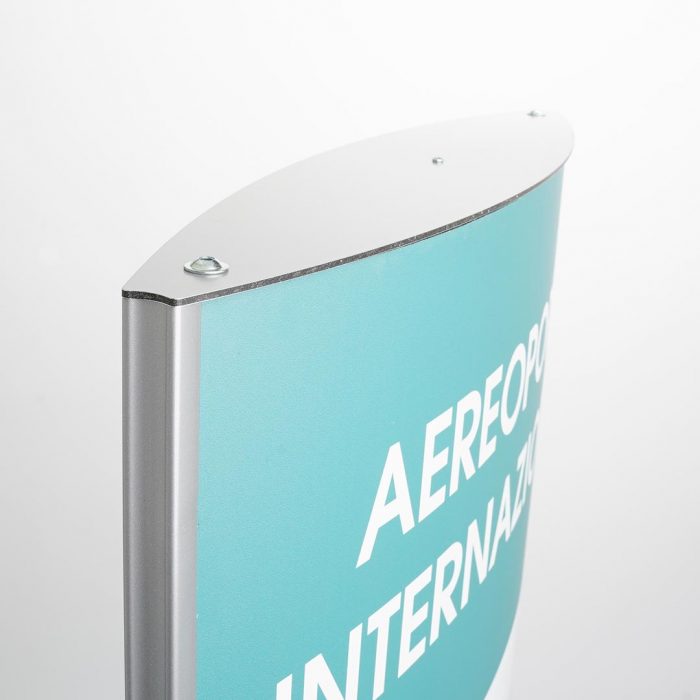 Totem bifacciale per esterni cm 70x200 H con pannelli in lamiera anodizzata - immagine 2