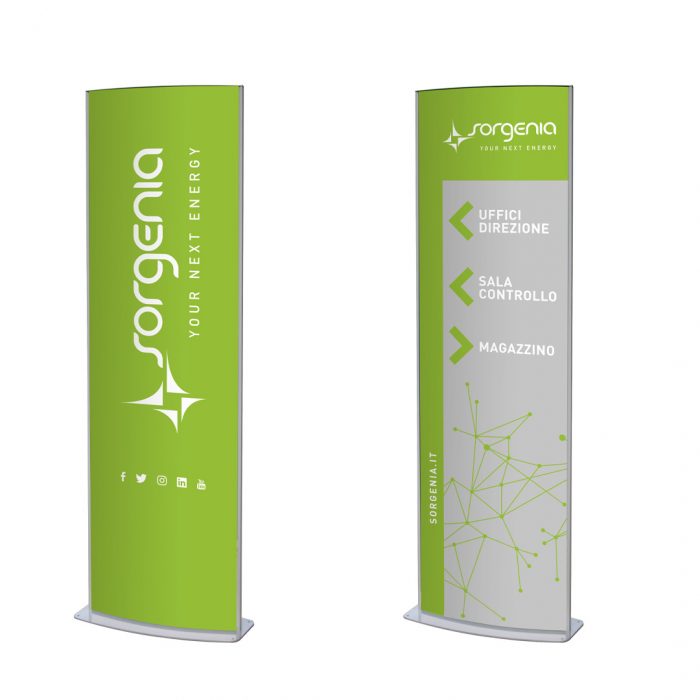 Totem bifacciale per esterni cm 70x250 H - immagine 1