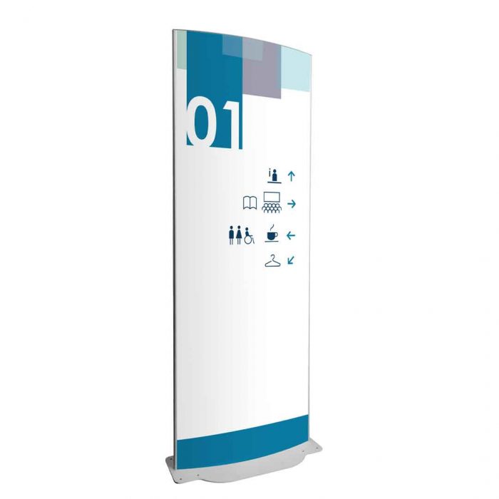 Totem bifacciale per esterni cm 90x200 H - immagine 1