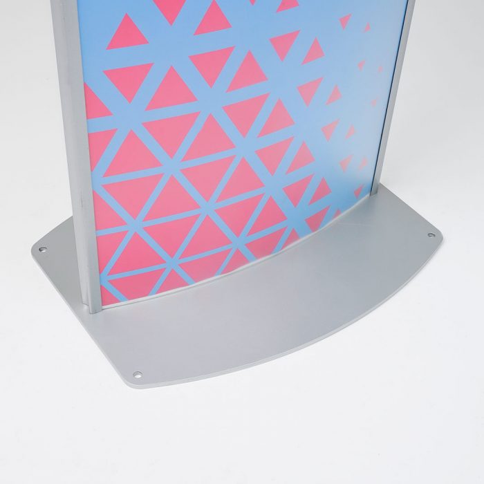 Totem bifronte per interni cm 42x180 H con PVC anti-riflesso - immagine 2