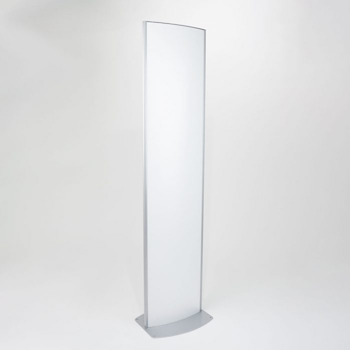Totem bifronte per interni cm 42x180 H con PVC anti-riflesso - immagine 3