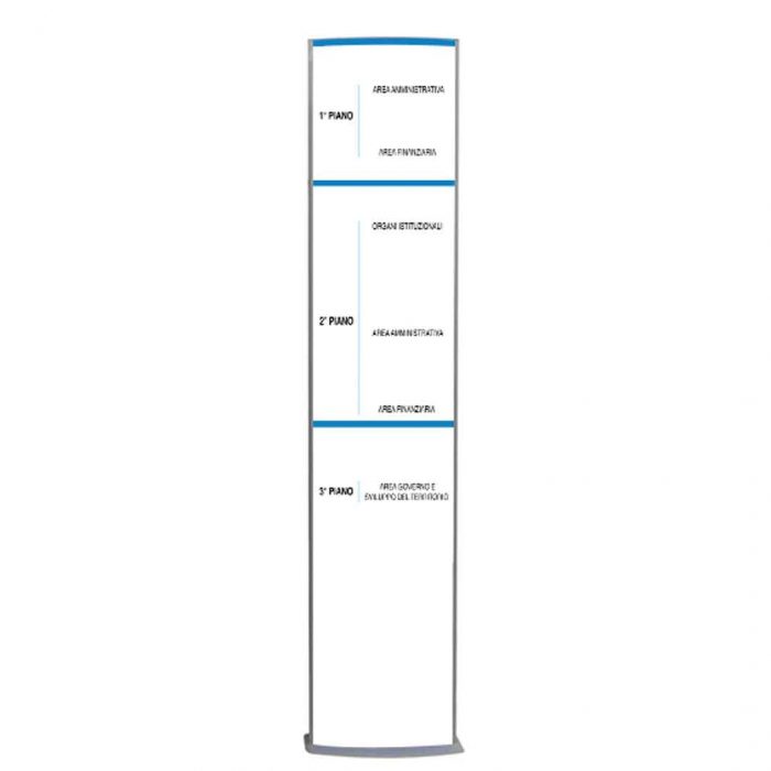 Totem bifronte per interni cm 42x200 H - immagine 1