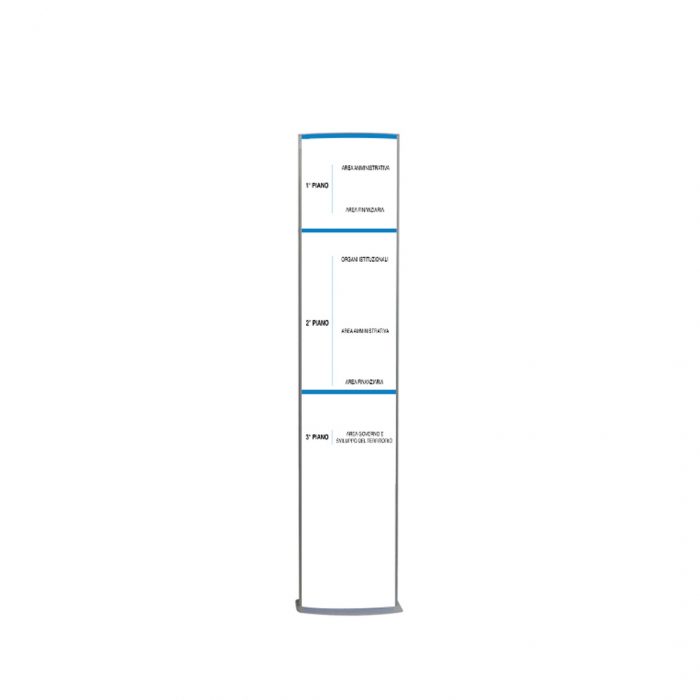 Totem bifronte per interni cm 42x200 H - fondo in forex linea Eco - immagine 3