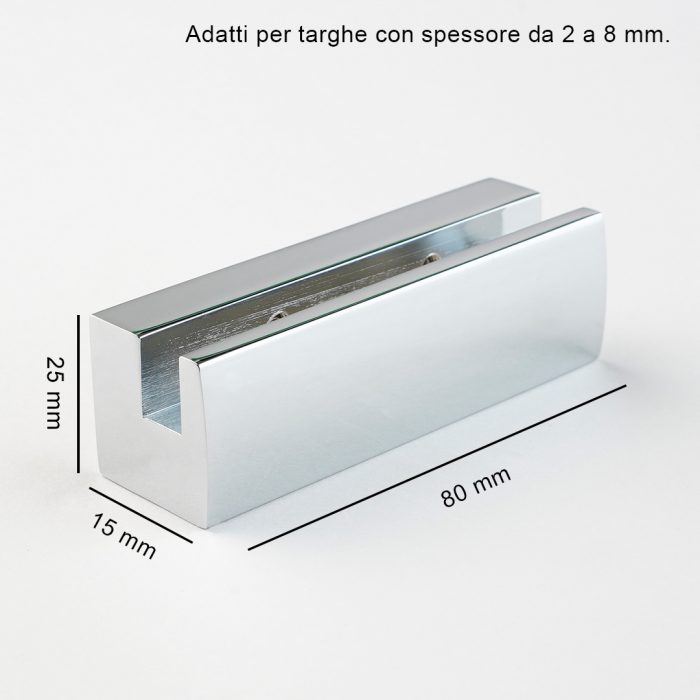 Distanziale CLAMPER cromo lucido mm 80 - immagine 4