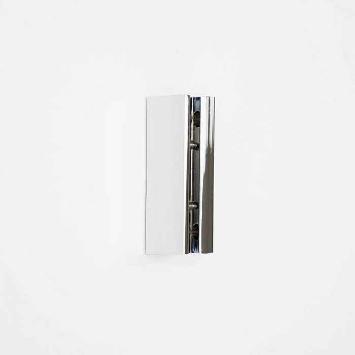 Distanziale Clamper 80mm a bandiera in finitura cromo lucido - immagine 2