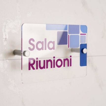 Distanziale in alluminio argento satinato