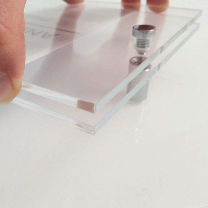 Targa per distanziali 4 fori f.to 500x700 spessore 5 mm - immagine 4