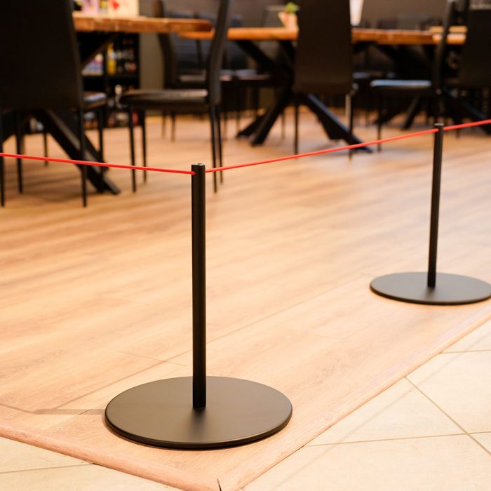 Colonnina Museum nera altezza 45cm con base piatta - immagine 6