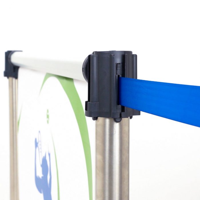 Kit porta banner per colonnine - Grafica 110x85H cm - immagine 2