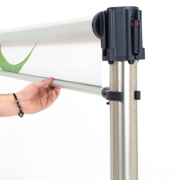 Kit porta banner per colonnine - Grafica 110x85H cm - immagine 3