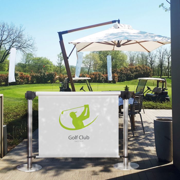 Kit porta banner per colonnine - Grafica 110x85H cm - immagine 7