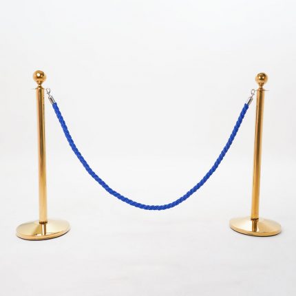 Cordone intrecciato lunghezza 2 metri con morsetti gold