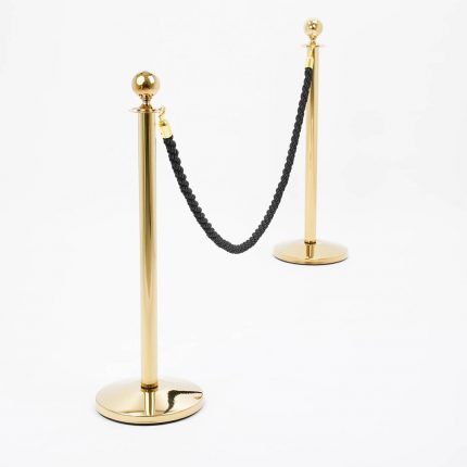 Cordone intrecciato lunghezza 2 metri con morsetti gold