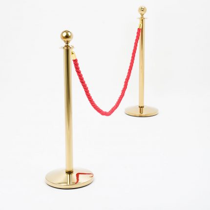 Cordone intrecciato lunghezza 2 metri con morsetti gold