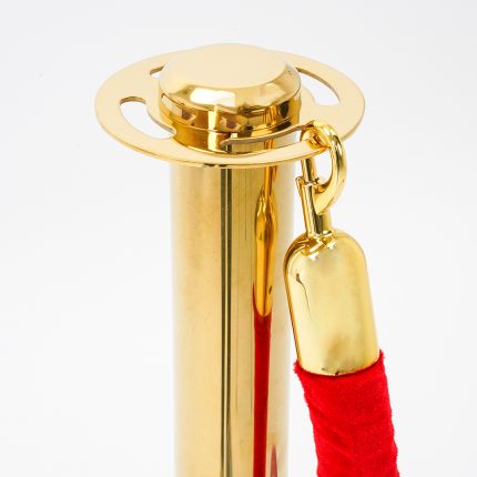 Cordone intrecciato lunghezza 2 metri con morsetti gold