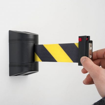 Attacco magnetico nero con nastro 3 metri