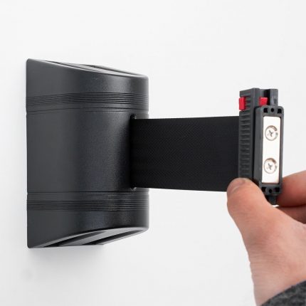 Attacco magnetico nero con nastro 3 metri