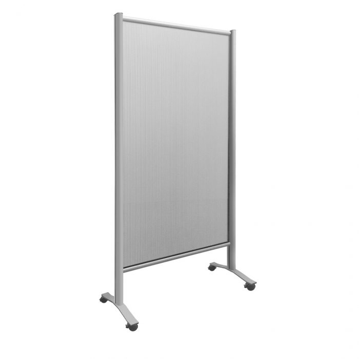 Parete divisoria  in lamiera microforata magnetica 100x190cm - Montanti 65mm - immagine 2