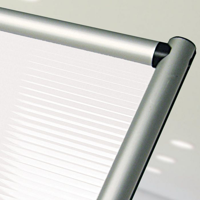 Parete divisoria singola 100x190cm in policarbonato alveolare satinato bianco - immagine 3