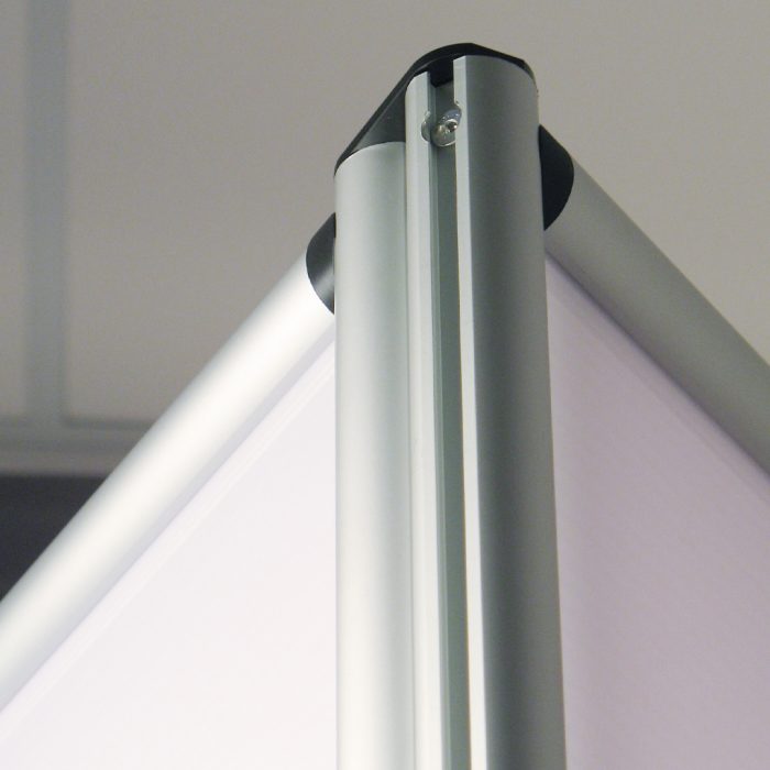 Parete divisoria doppia 204x190cm in policarbonato alveolare satinato bianco - immagine 5
