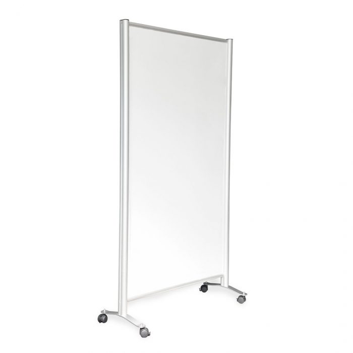 Parete divisoria singola magnetica 100x190cm - Montanti ovali 65mm - immagine 4