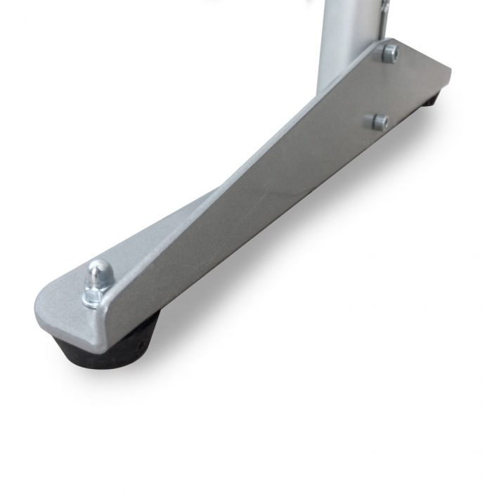 Pannello espositivo H 200 cm con griglia metallica 100x100H su piedini - immagine 4