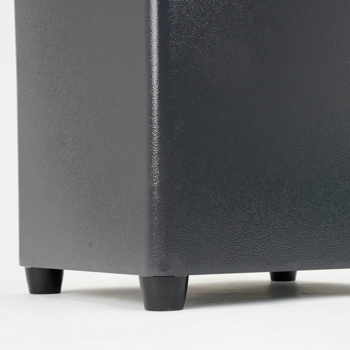 Cestino autoportante con copertura e posacenere 30x27x98H cm - Finitura antracite - immagine 8
