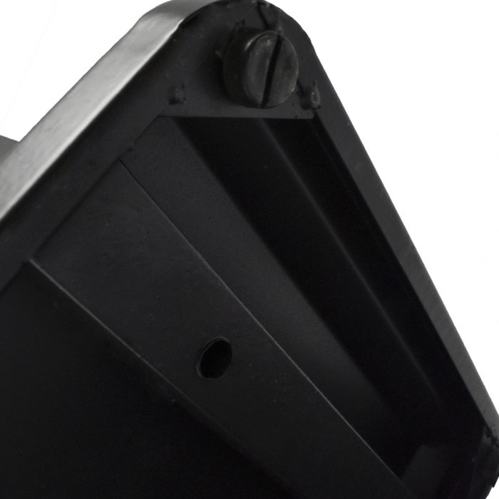 Posacenere a colonna nero  con cestino e doppia serratura 34x31x120H - immagine 2