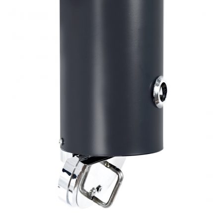 Posacenere da parete nero rotondo con serratura 9x75H cm