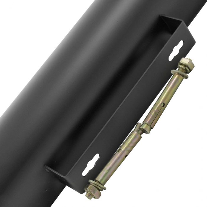 Posacenere da parete nero  rotondo con serratura 9x75H cm - immagine 4