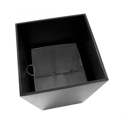 Posacenere a colonna circolare con cestino 32x105H cm