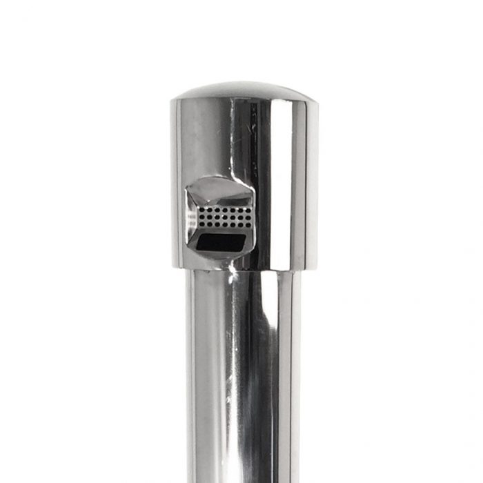 Posacenere a colonna acciaio con base pesante conica 23x110H cm - immagine 4