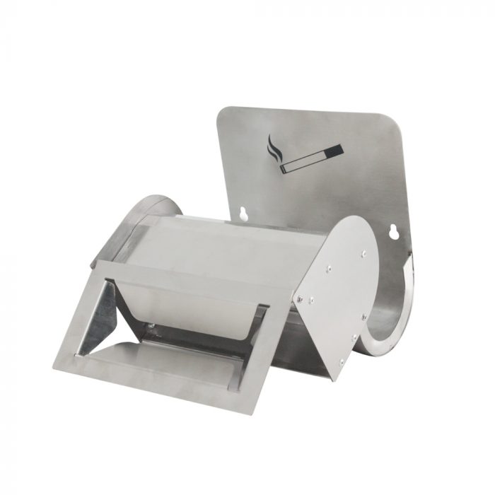 Mini posacenere da parete in acciaio inox - immagine 3