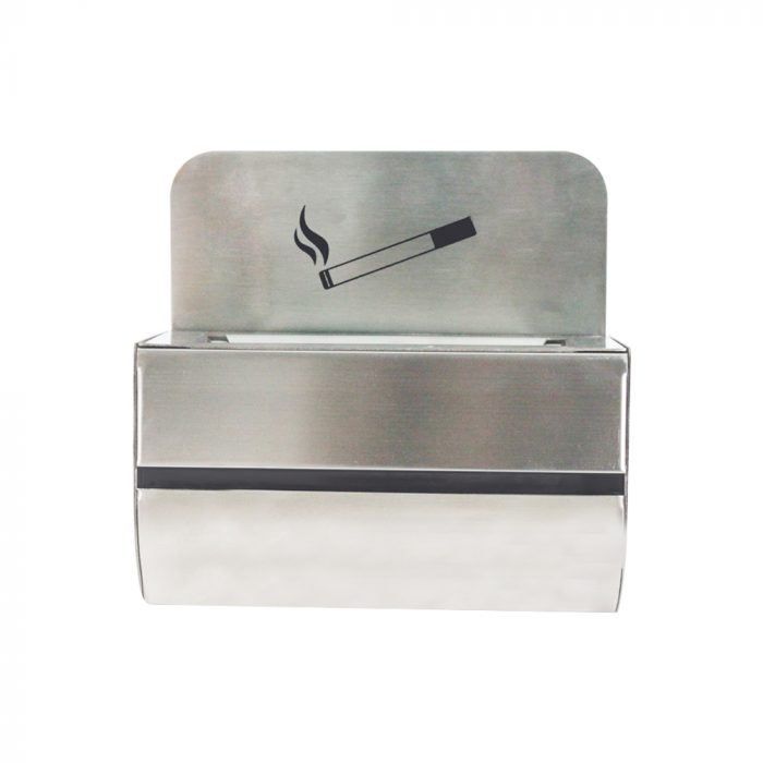 Mini posacenere da parete in acciaio inox - immagine 4