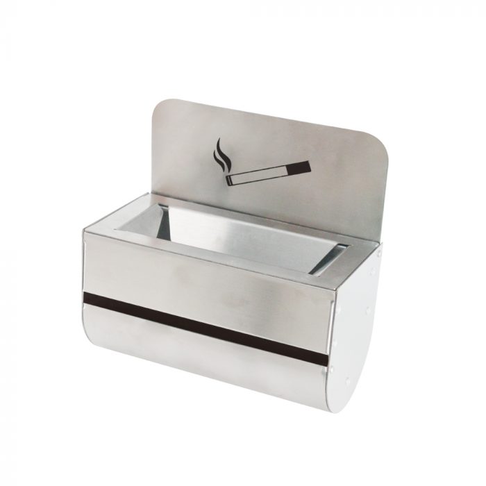 Mini posacenere da parete in acciaio inox - immagine 5