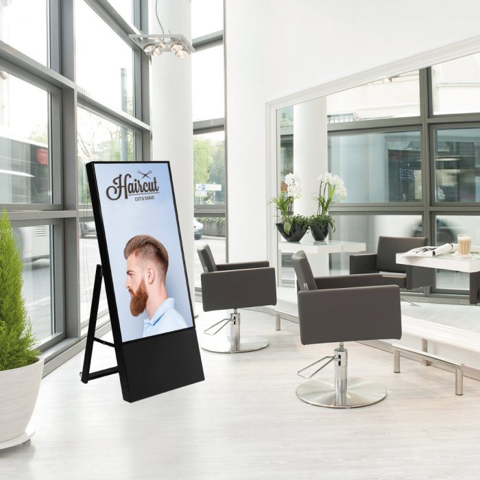 Cavalletto digitale monofacciale TREND da interni completo di monitor  Samsung 43" - immagine 2