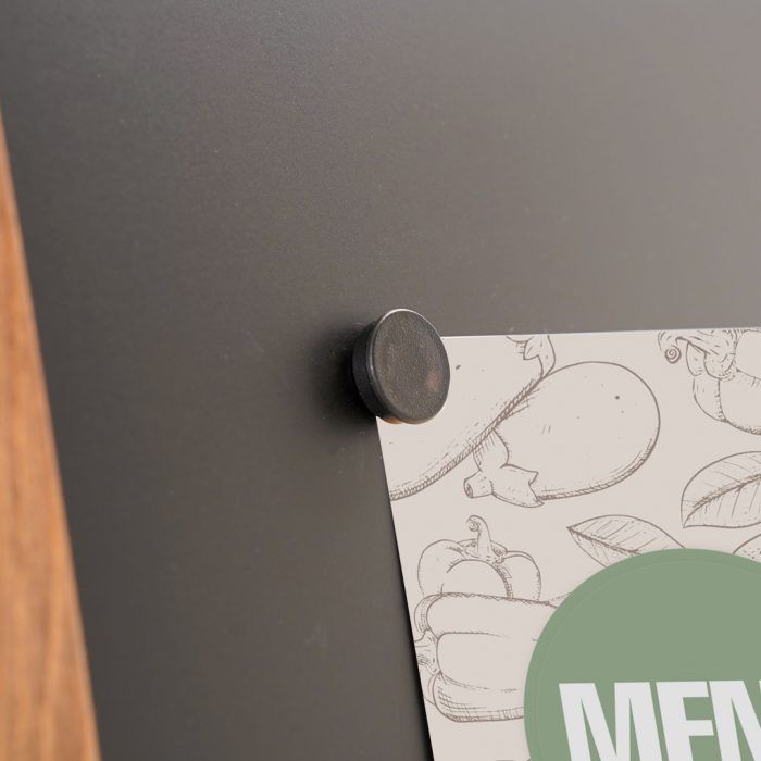 Lavagne a cavalletto con cornice in legno di faggio EASY finitura dark wood - immagine 7